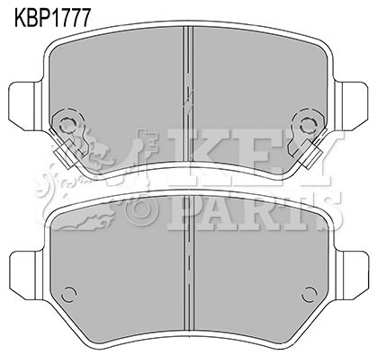 KEY PARTS Комплект тормозных колодок, дисковый тормоз KBP1777
